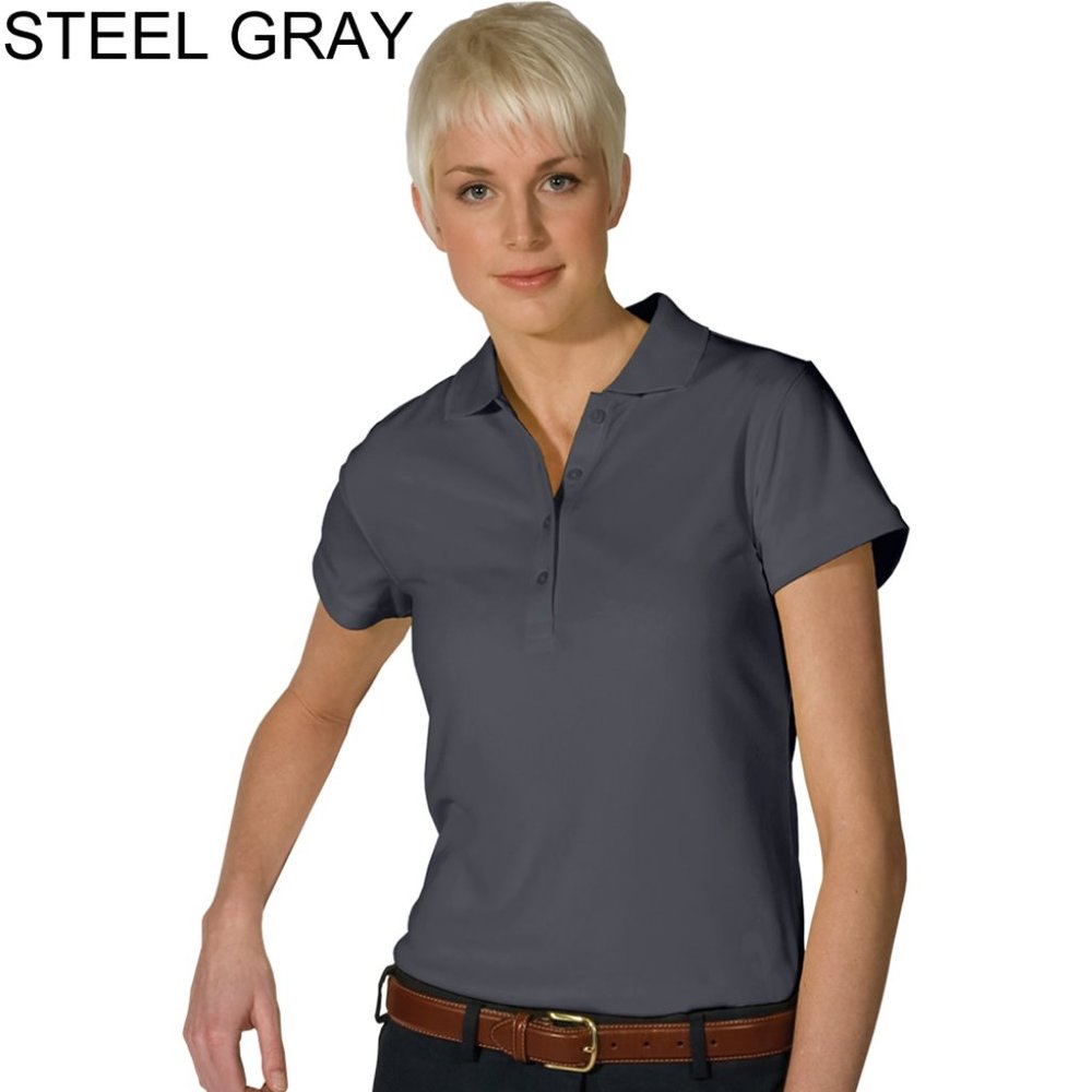 Grey Edwards Hi-Performance Sweat Wicking Polo Size XL